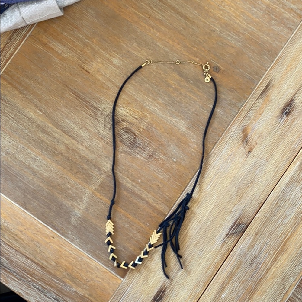 NWOT Madewell Black and Gold Necklace